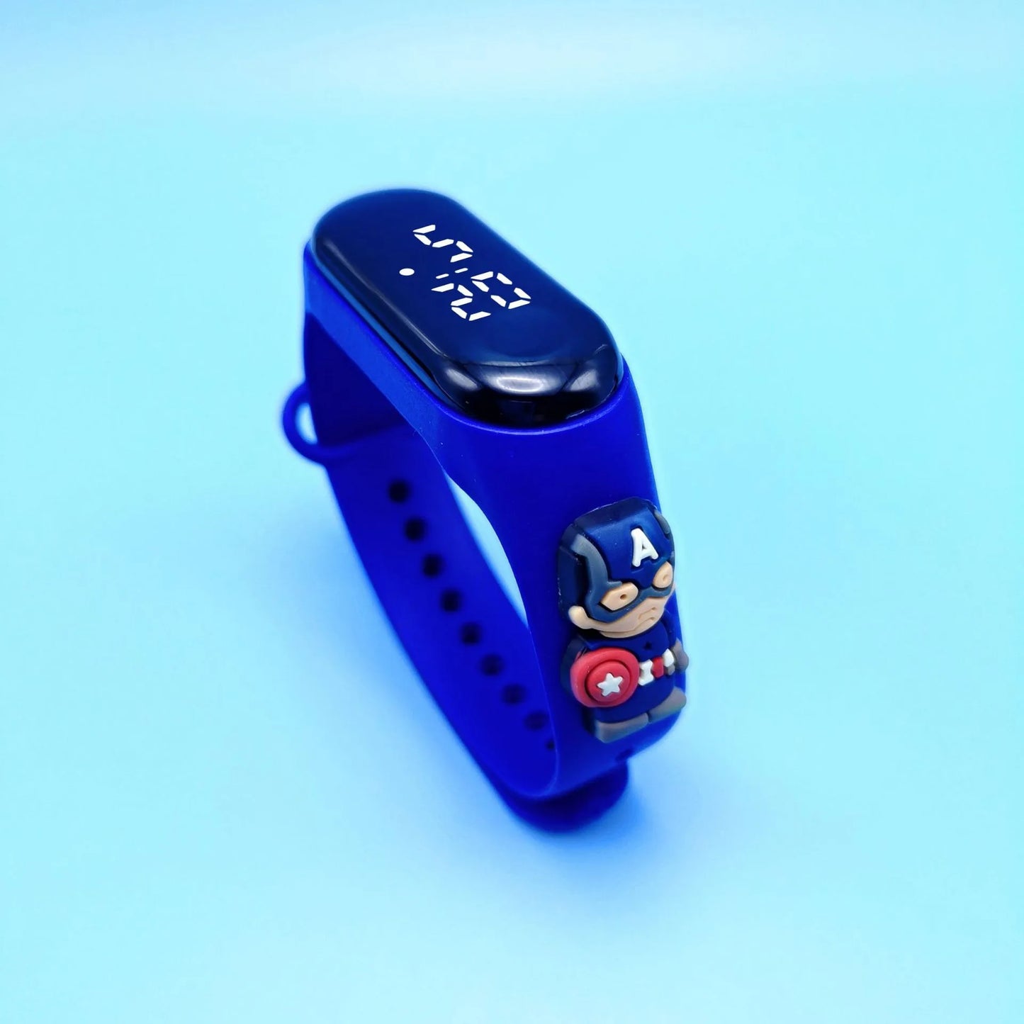 Marvel Cartoon Watch – Digital LED Display, Waterproof, Perfect Gift for Kids & Young Superhero Fans