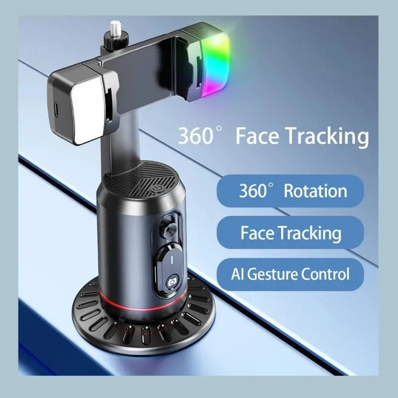 COOL DIER 2025 SmartFollow™ 360° Rotation Gimbal – Face Tracking Tripod & Selfie Stick for TikTok & Live Streaming