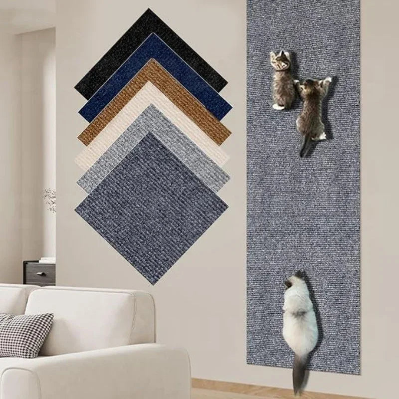 KittyGuard™ 7-Colour Self-Adhesive Cat Scratch Mat – Sofa & Furniture Protector Carpet