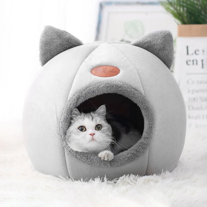 CozyCave™ Deep Sleep Pet Bed – Warm Indoor Basket & Tent for Cats & Small Dogs