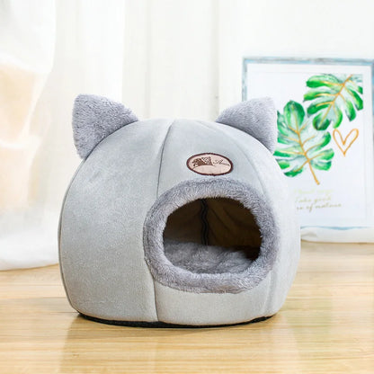 CozyCave™ Deep Sleep Pet Bed – Warm Indoor Basket & Tent for Cats & Small Dogs