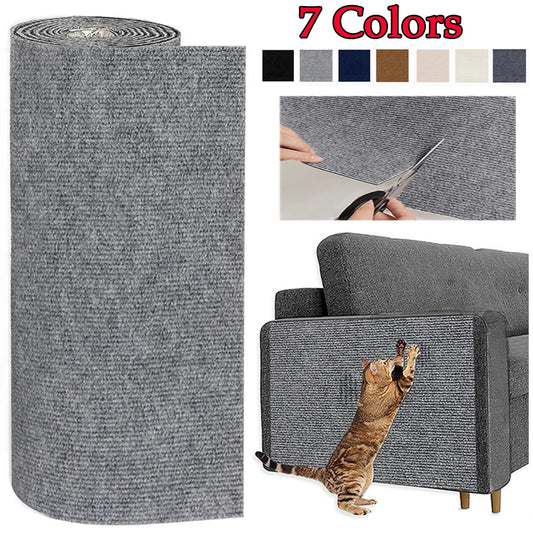 KittyGuard™ 7-Colour Self-Adhesive Cat Scratch Mat – Sofa & Furniture Protector Carpet
