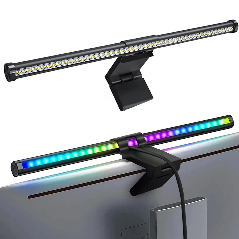 LumoBar™ RGB Monitor Light – 44cm Screen Hanging LED Lamp for Study, Gaming & Atmosphere Lighting