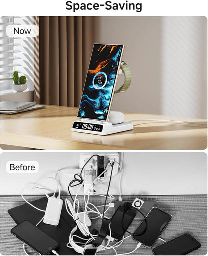 SwanScout ChargeMate™ C01 – 3-in-1 Wireless Charging Dock for Samsung Galaxy Phones, Watch 7