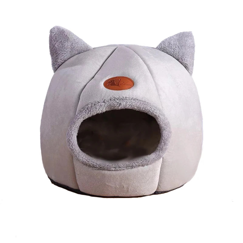 CozyCave™ Deep Sleep Pet Bed – Warm Indoor Basket & Tent for Cats & Small Dogs
