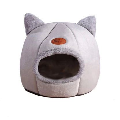 CozyCave™ Deep Sleep Pet Bed – Warm Indoor Basket & Tent for Cats & Small Dogs