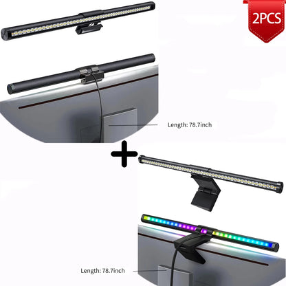 LumoBar™ RGB Monitor Light – 44cm Screen Hanging LED Lamp for Study, Gaming & Atmosphere Lighting