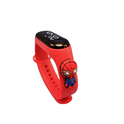Marvel Cartoon Watch – Digital LED Display, Waterproof, Perfect Gift for Kids & Young Superhero Fans