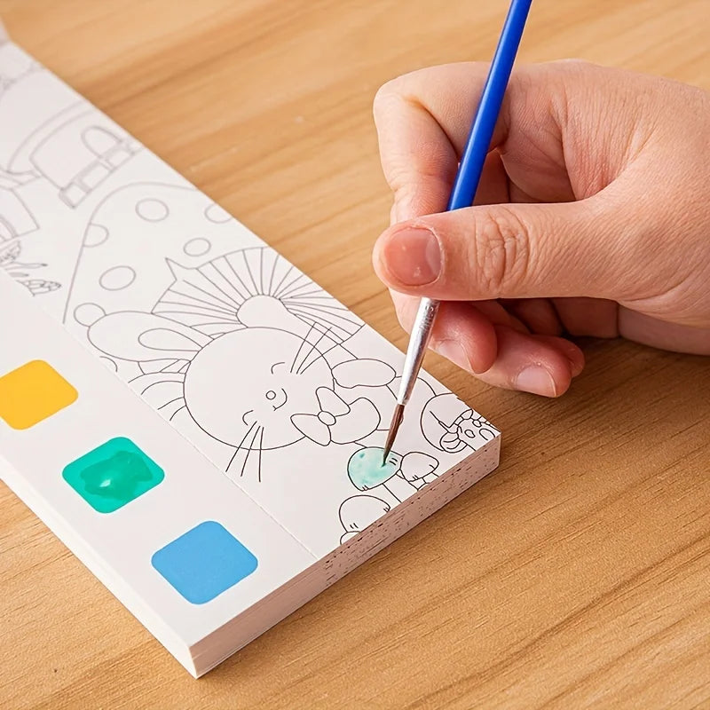 HappyBrush™ Children's Painting & Colouring Book – Watercolour Graffiti Art Toy for Creative Gifts