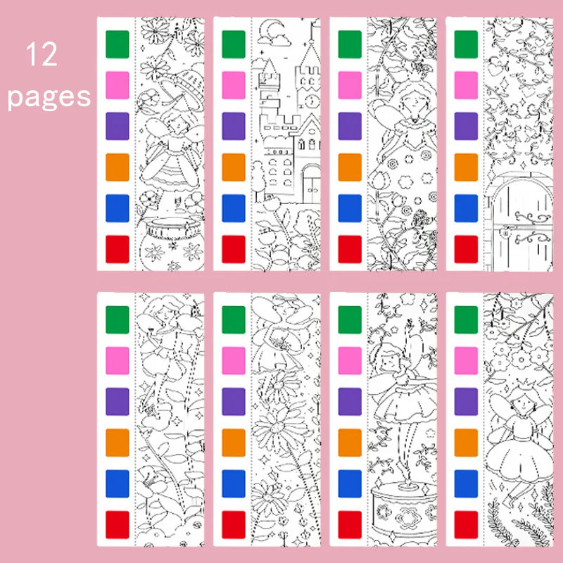 HappyBrush™ Children's Painting & Colouring Book – Watercolour Graffiti Art Toy for Creative Gifts
