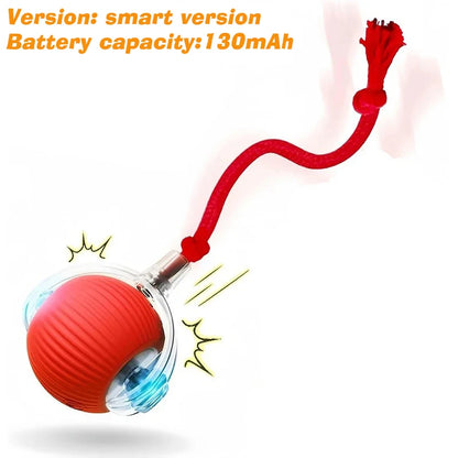 Automatic Rolling Dog Ball – Smart Rechargeable Puppy Toy for Interactive Play