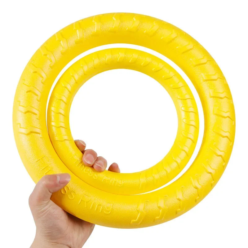 EVA Foam Dog Toy – Floating Ball & Rope Pull Ring for Teething & Training