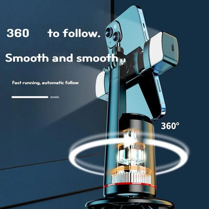 COOL DIER 2025 SmartFollow™ 360° Rotation Gimbal – Face Tracking Tripod & Selfie Stick for TikTok & Live Streaming