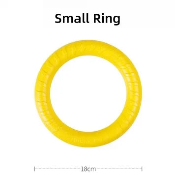 EVA Foam Dog Toy – Floating Ball & Rope Pull Ring for Teething & Training