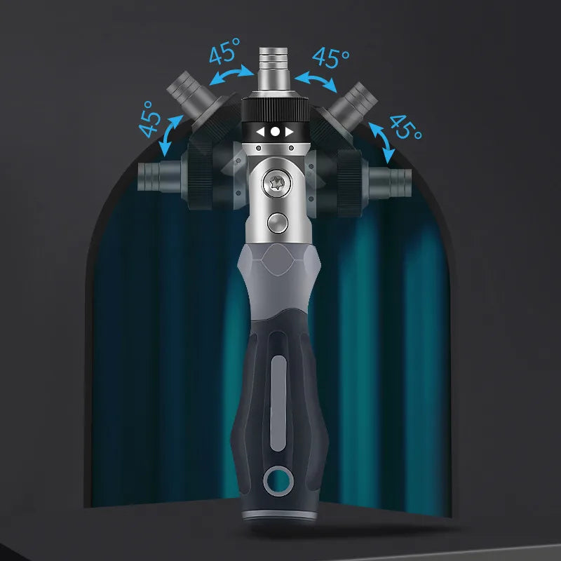 VersaDrive™ Multidirectional Ratchet Screwdriver Kit – Magnetic Hex Tools for Rapid Repairs