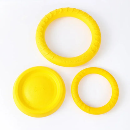 EVA Foam Dog Toy – Floating Ball & Rope Pull Ring for Teething & Training