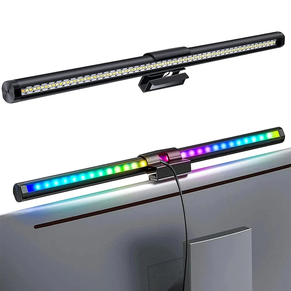 LumoBar™ RGB Monitor Light – 44cm Screen Hanging LED Lamp for Study, Gaming & Atmosphere Lighting