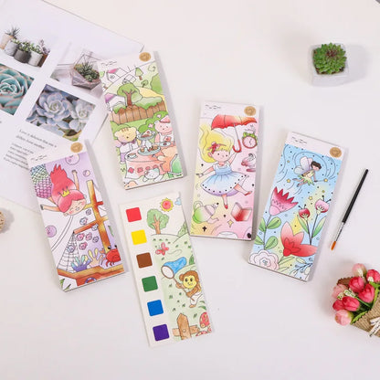 HappyBrush™ Children's Painting & Colouring Book – Watercolour Graffiti Art Toy for Creative Gifts